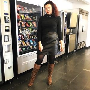 Leopard printed Knee High Boots